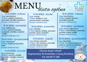 Menu 11.01.2025-20.01.2025r.