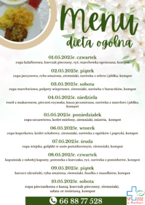Menu 01.05.2025-10.05.2025r.