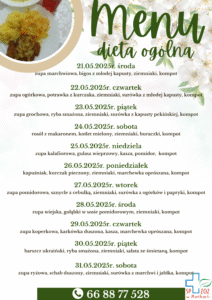 Menu 21.05.2025-31.05.2025r.