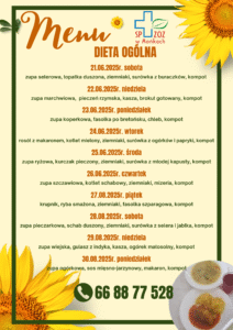 Menu 21.06.2025-30.06.2025r.