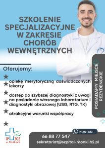 Miejsca rezydenckie w Oddziale Chorób Wewnętrznych